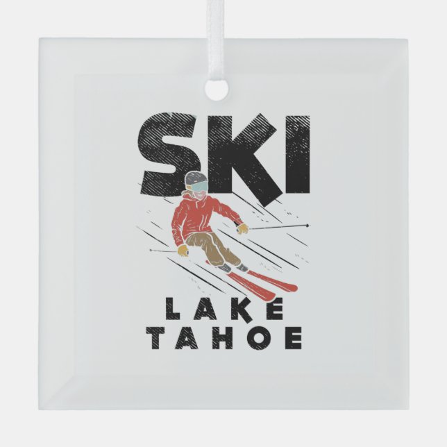 Ornement En Verre Skiing (Recto)