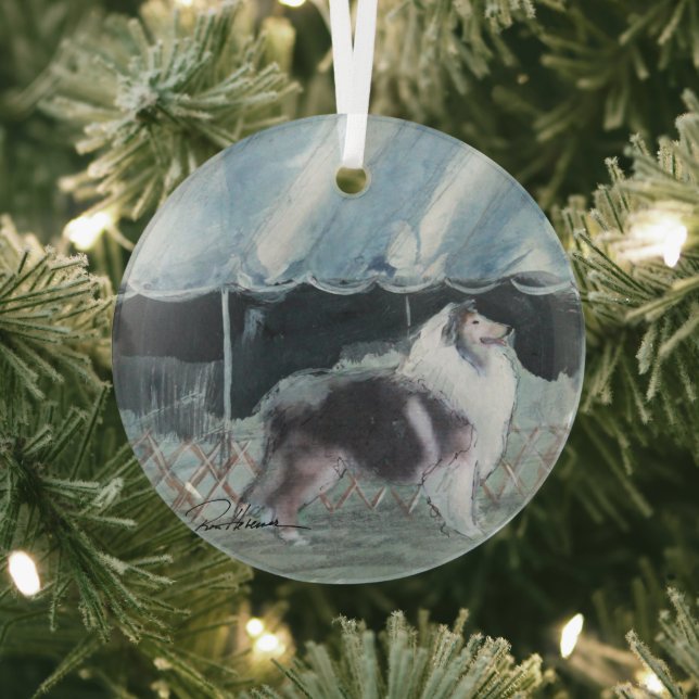 Ornement En Verre Spectacle de chiens par Hevener (Insitu)