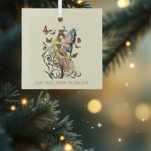 Ornement En Verre Steampunk Fairy Yellow Horloge Entraîneurs