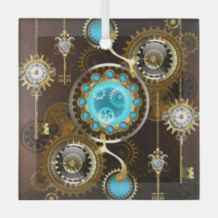 Ornement En Verre Steampunk Rusty Background