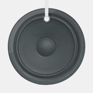Ornement En Verre Style Grunge, arrière - plan haut-parleur audio