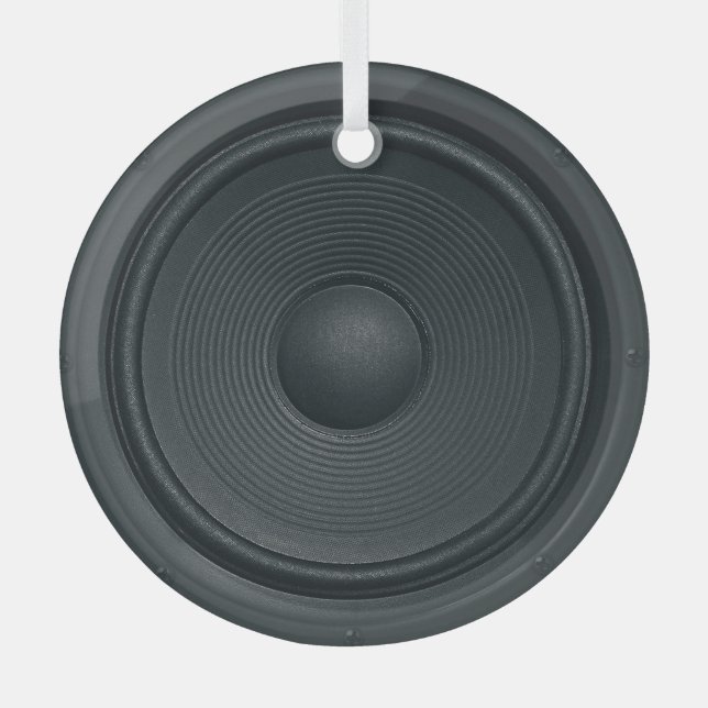Ornement En Verre Style Grunge, arrière - plan haut-parleur audio (Recto)
