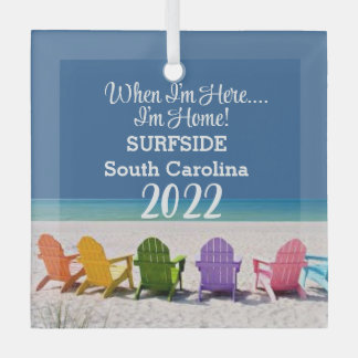 ORNEMENT EN VERRE SUD SC BEACH LOVER GIFT ORNAMENT