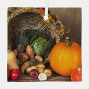 Ornement En Verre Table Bountiful Harvest