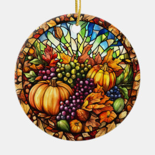 Ornement en verre tendu de Thanksgiving