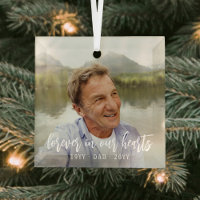 Texte Mémorial 1 Photo Simple Blanc Script