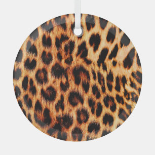 Ornement En Verre Texture léopard, motif sans couture d'animal afric