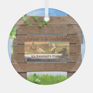Ornement En Verre TOP Cooperstown Glass Ornament