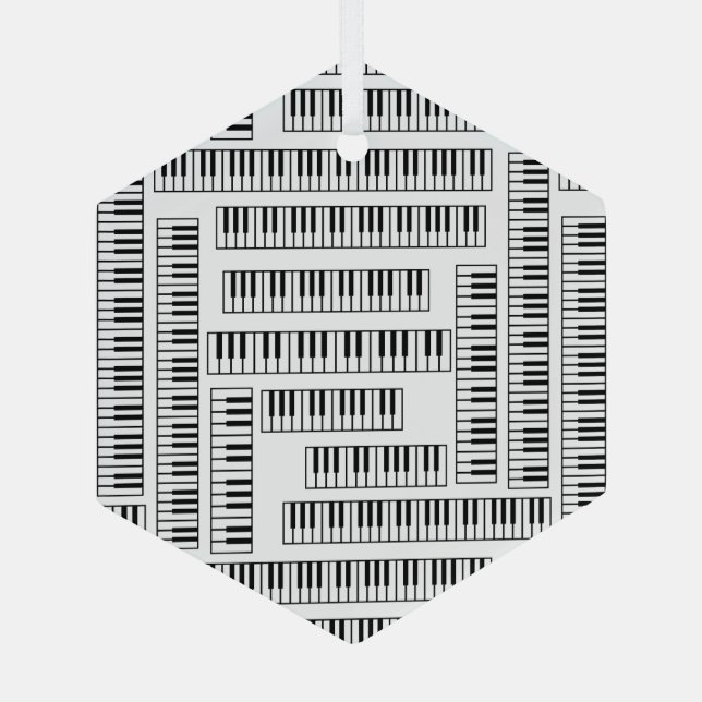 Ornement En Verre Touches de piano (Verso)