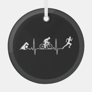 Ornement En Verre Triathlon - Triathlon