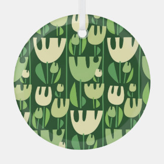Ornement En Verre Tulipes Motif de style scandinave