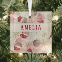 Volleyball Santa Hat Name Christmas  