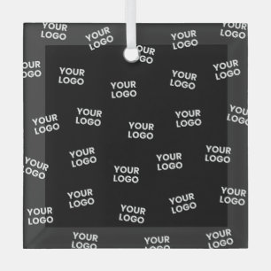 Ornement En Verre Votre image, logo d'entreprise ou tout autre desig