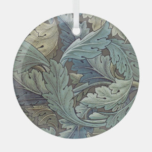 Ornement En Verre William Morris Acanthus Sage Fleur Floral Botaniqu