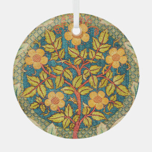 Ornement En Verre William Morris Rose Wreath : Arts et Métiers class