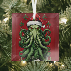 Ornement En Verre Yuletide de Cthulhu : Noël terrifiant