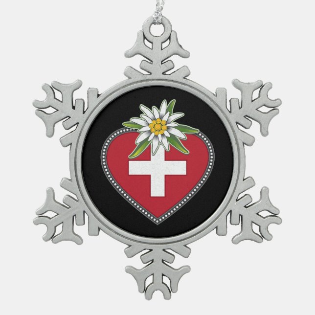 Ornement encadré de flocon de neige (Devant)