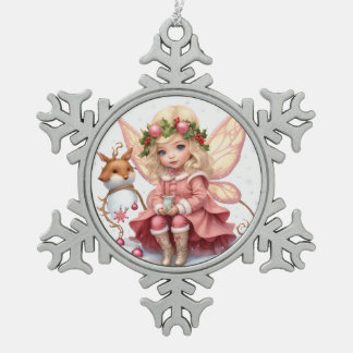 Ornement encadré de flocon de neige