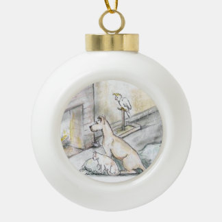 Ornement encadré de flocon de neige