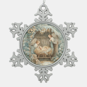 Ornement encadré flocon de neige