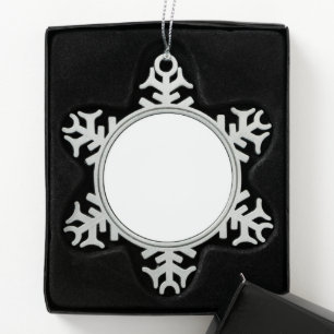 Ornement encadré flocon de neige