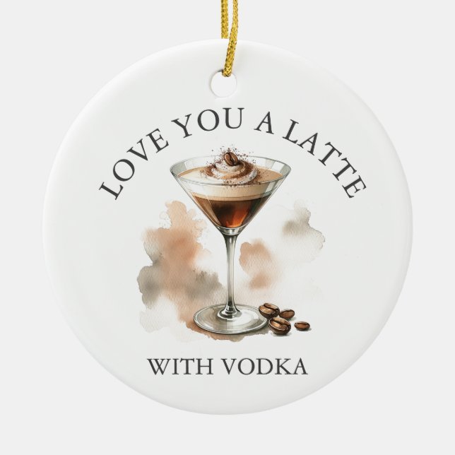 Ornement Espresso Martini personnalisé (Devant)