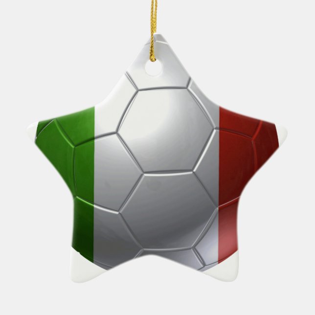 Ornement Étoile En Céramique Ballon italien (Devant)