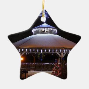 Ornement Étoile En Céramique Belvédère de Noël
