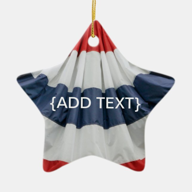 Ornement Étoile En Céramique Campagne (Devant)