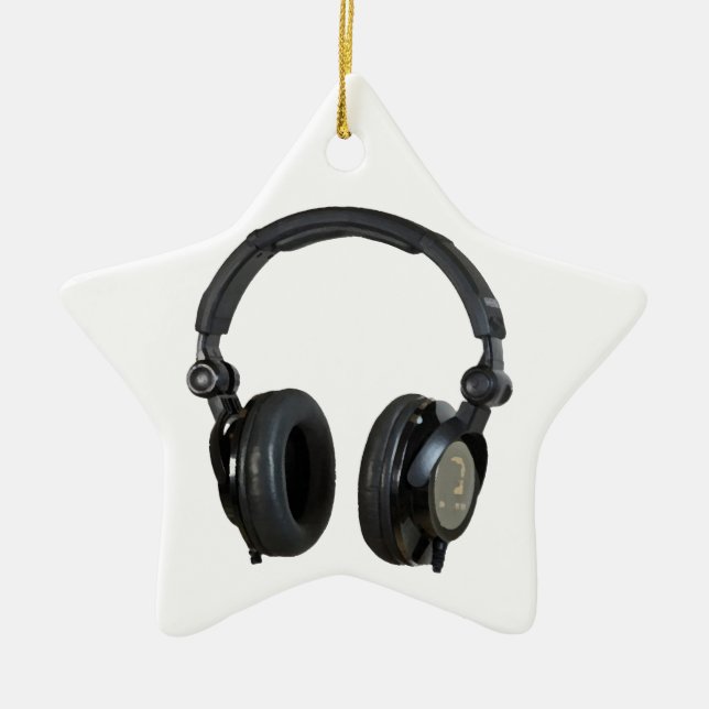 Ornement Étoile En Céramique Casque Pop Art (Devant)