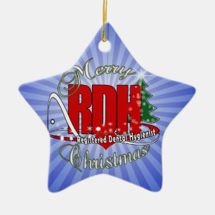 Ornement Étoile En Céramique CHRISTMAS RDH Dental Hygienist