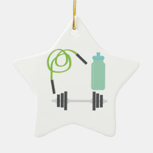 Ornement Étoile En Céramique Corde de saut