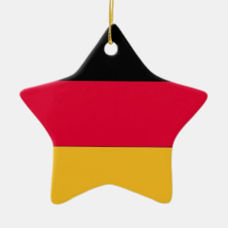 Ornement Étoile En Céramique Drapeau allemand