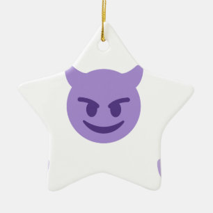 Ornement Étoile En Céramique emoji diable