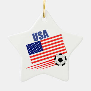 Ornement Étoile En Céramique Équipe de football des Etats-Unis