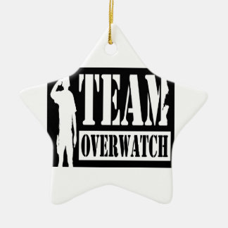 Ornement Étoile En Céramique Équipe Overwatch