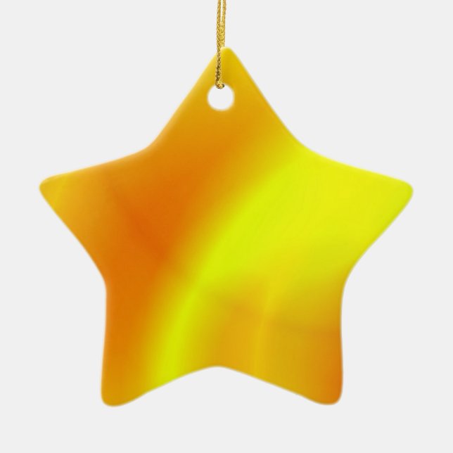 Ornement Étoile En Céramique Étoile pour arbre de Noël (Devant)