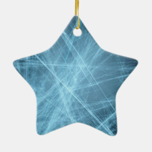 Ornement Étoile En Céramique Étoile pour arbre de Noël