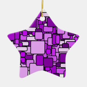 Ornement Étoile En Céramique Étoile pour sapin de Noël