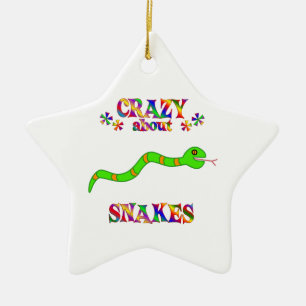 Ornement Étoile En Céramique Fou au sujet des serpents