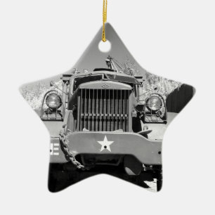 Ornement Étoile En Céramique Grand camion d'armée