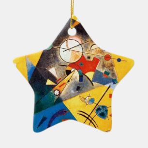 Ornement Étoile En Céramique Kandinsky Harmonie calme Art Abstrait