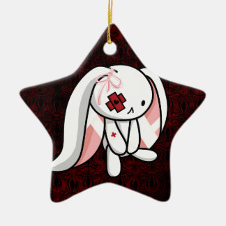 Ornement Étoile En Céramique Lapin cassé