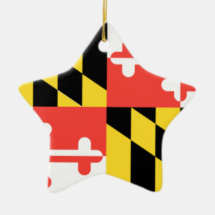 ORNEMENT ÉTOILE EN CÉRAMIQUE LE MARYLAND