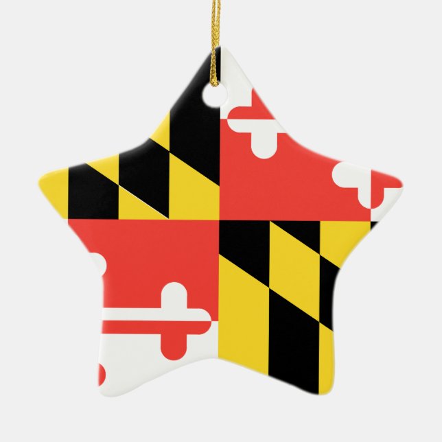 ORNEMENT ÉTOILE EN CÉRAMIQUE LE MARYLAND (Devant)