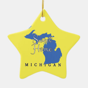 Ornement Étoile En Céramique Le Michigan à la maison doux