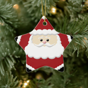 Ornement Étoile En Céramique L'Ornement étoilé du Père Noël