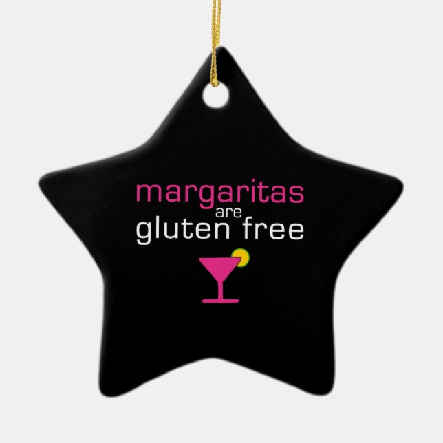 Ornement Étoile En Céramique Margaritas est sans gluten (Devant)