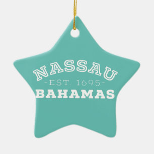 Ornement Étoile En Céramique Nassau Bahamas