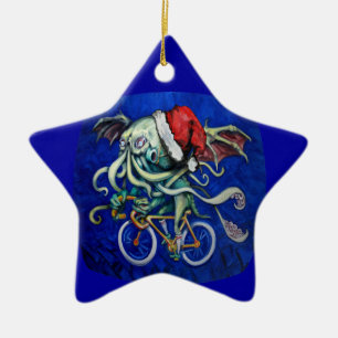 Ornement Étoile En Céramique Noël Cthulhu